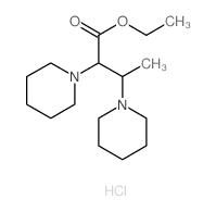ethyl 2,3-bis(1-piperidyl)butanoate结构式