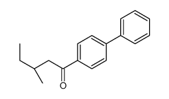 (3S)-3-methyl-1-(4-phenylphenyl)pentan-1-one Structure