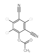 (2,3,5-trichloro-4,6-dicyano-phenyl) acetate Structure