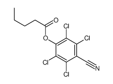 (2,3,5,6-tetrachloro-4-cyanophenyl) pentanoate Structure