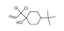4-(tert-butyl)-1-(1,1-dichloroallyl)cyclohexan-1-ol结构式