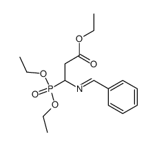 ethyl 3-(benzylideneamino)-3-(diethoxyphosphoryl)propanoate Structure