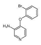 4-(2-bromo-phenoxy)-pyridin-3-ylamine结构式