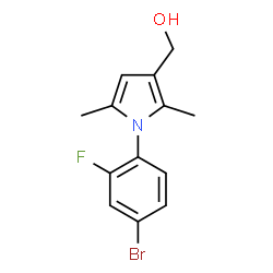 1-(4-BROMO-2-FLUOROPHENYL)-2,5-DIMETHYL-1H-PYRROLE-3-METHANOL Structure