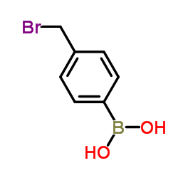 4-(Bromomethyl)phenylboronic acid structure