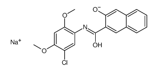 sodium N-(5-chloro-2,4-dimethoxyphenyl)-3-hydroxynaphthalene-2-carboxamidate Structure