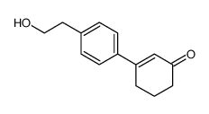 3-[4-(2-hydroxyethyl)phenyl]cyclohex-2-en-1-one结构式