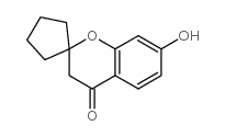 7-HYDROXYSPIRO[CHROMAN-2,1'-CYCLOPENTAN]-4-ONE Structure