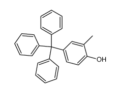 2-Methyl-4-trityl-phenol Structure