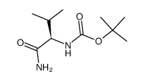 Boc-D-缬氨酰胺结构式