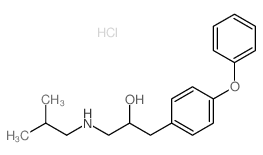 Benzeneethanol, a-[[(2-methylpropyl)amino]methyl]-4-phenoxy-,hydrochloride (1:1)结构式