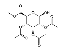2,3,4-Tri-O-acetyl-D-glucuronide methyl ester Structure