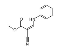 methyl 3-anilino-2-cyanoprop-2-enoate结构式