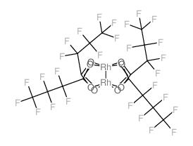 七氟丁酸铑(II)二聚体结构式