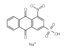 4-nitro-9,10-dioxo-anthracene-2-sulfonic acid Structure