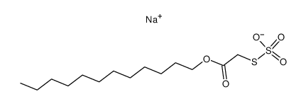 sulfomercapto-acetic acid dodecyl ester, sodium salt Structure