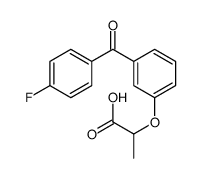 2-[3-(4-fluorobenzoyl)phenoxy]propanoic acid Structure
