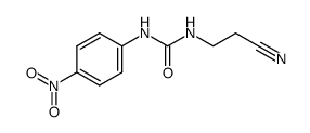 N-(2-cyano-ethyl)-N'-(4-nitro-phenyl)-urea结构式