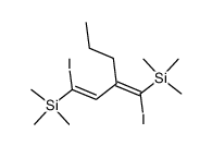 ((1Z,3Z)-1,4-diiodo-2-propylbuta-1,3-diene-1,4-diyl)bis(trimethylsilane)结构式
