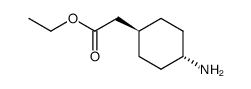 Cyclohexaneacetic acid,4-amino-,ethyl ester,trans- Structure