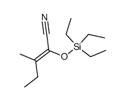 3-Methyl-2-triethylsiloxy-2-pentennitril结构式
