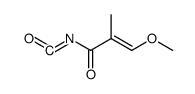 β-methoxy-α-methylacryloyl isocyanate结构式