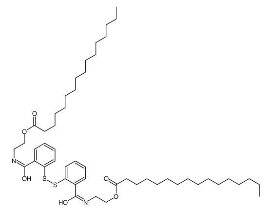 2-[[2-[[2-(2-hexadecanoyloxyethylcarbamoyl)phenyl]disulfanyl]benzoyl]amino]ethyl hexadecanoate Structure