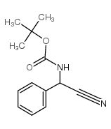 (氰基-苯基-甲基)-氨基甲酸叔丁酯结构式
