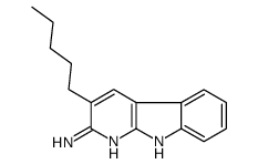 3-Pentyl-1H-pyrido(2,3-b)indol-2-amine Structure