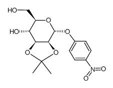 p-nitrophenyl 2,3-O-isopropylidene-α-D-mannopyranoside结构式