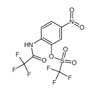 N-[4'-nitro-2'-(((trifluoromethane)sulfonyl)oxy)phenyl]trifluoroacetamide结构式