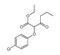 ethyl 2-(4-chlorophenoxy)-3-oxohexanoate Structure