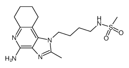 N-[4-(4-amino-2-methyl-6,7,8,9-tetrahydro-1H-imidazo[4,5-c]quinolin-1-yl)butyl]methanesulfonamide结构式