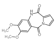 2,3-dimethoxy-5H-pyrrolo[2,1-c][1,4]benzodiazepine-6,11-dione结构式