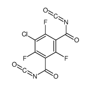 5-chloro-2,4,6-trifluorobenzene-1,3-dicarbonyl isocyanate Structure
