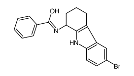 N-(6-溴-2,3,4,9-四氢-1H-咔唑-1-基)苯甲酰胺结构式