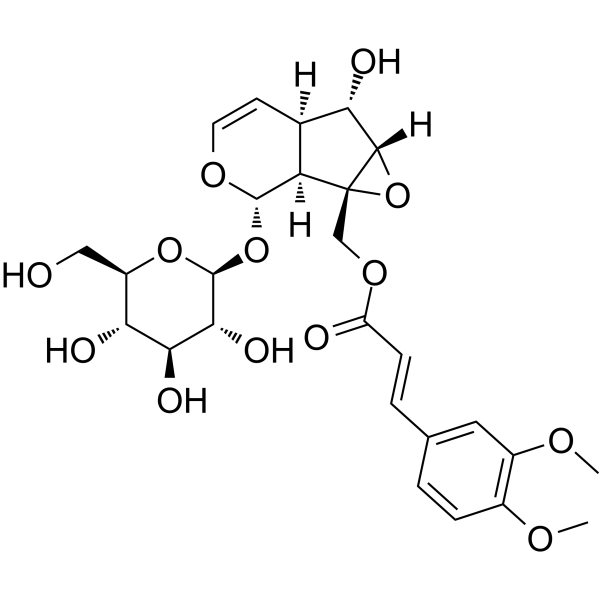 10-O-[(E)-3,4-Dimethoxycinnamoyl]-catalpol Structure