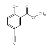 5-氰基-2-羟基苯甲酸甲酯结构式