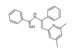 N-(dimethyl-4,6 pyridyl-2)-2 phenyl-1 vinylbenzamidine Structure