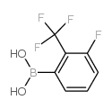 (3-FLUORO-2-(TRIFLUOROMETHYL)PHENYL)BORONIC ACID Structure