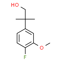 2-(4-氟-3-甲氧基苯基)-2-甲基丙烷-1-醇结构式