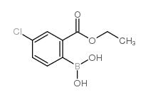 4-氯-2-乙氧羰基苯基硼酸结构式
