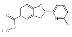 2-(6-溴-吡啶-2-基)-2,3-二氢苯并呋喃-5-羧酸甲酯结构式
