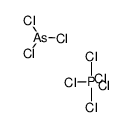 pentachloro-l5-phosphane compound with trichloroarsane (1:1) Structure
