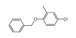 1-benzyloxy-4-chloro-2-methylbenzene Structure