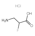 2-氟-β-丙胺酸盐酸盐结构式