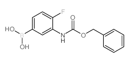 (3-(((苄氧基)羰基)氨基)-4-氟苯基)硼酸结构式