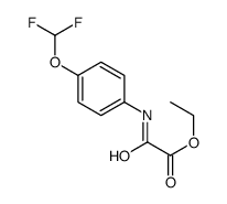 ethyl 2-[4-(difluoromethoxy)anilino]-2-oxoacetate Structure