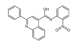 N-(2-nitrophenyl)-2-phenylquinoline-4-carboxamide Structure