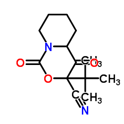 2-(2-氰基乙酰基)-哌啶-1-羧酸叔丁酯结构式